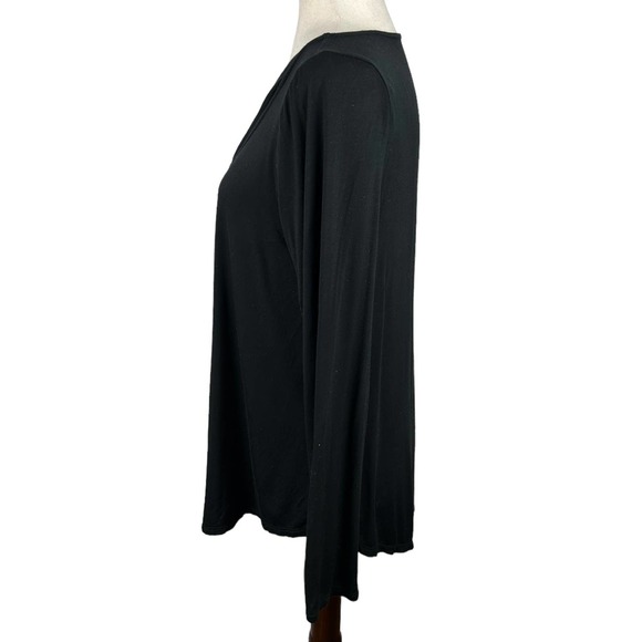 American Eagle Outfitters Black Long Sleeve Top Large - Picture 3 of 5